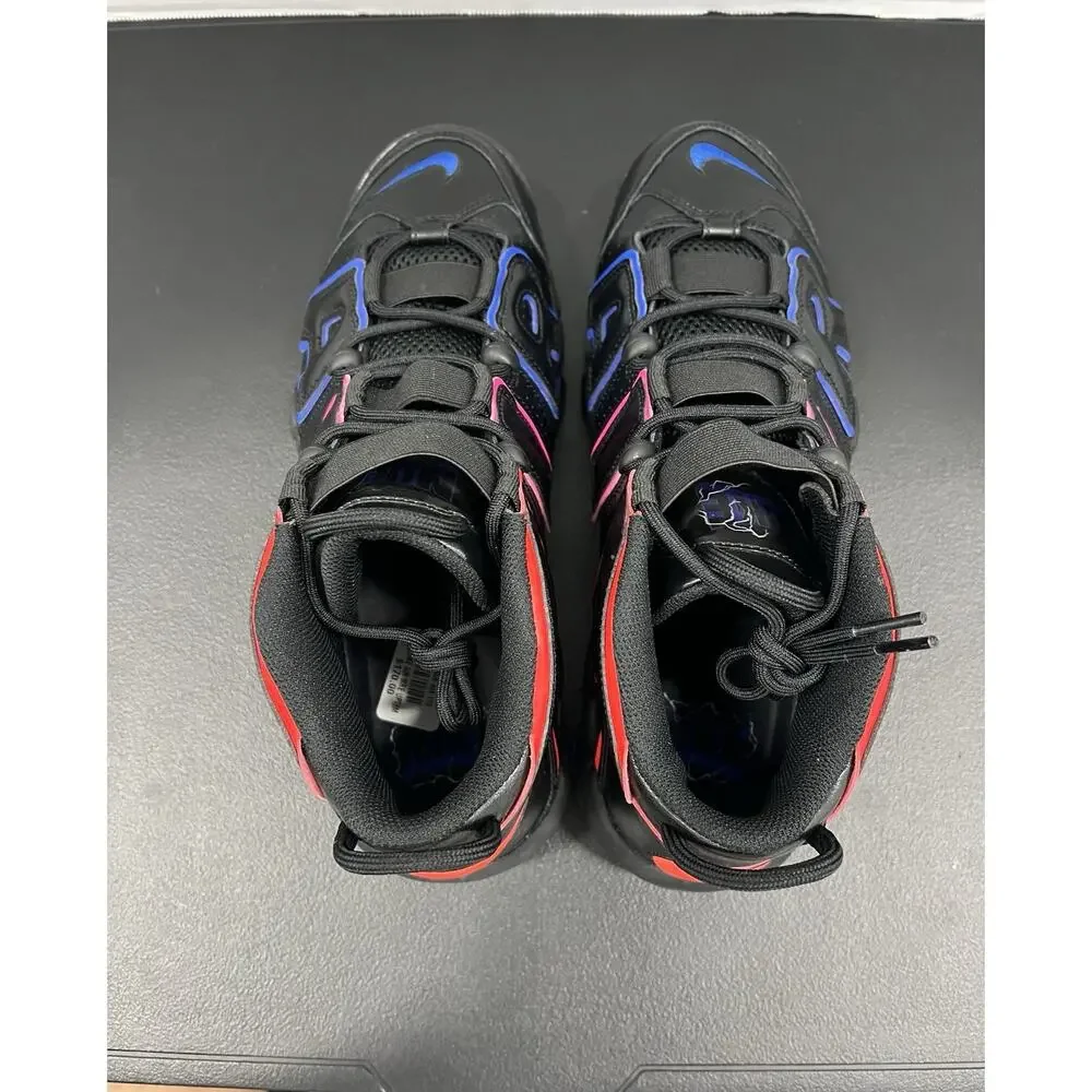Nike Air More Uptempo Electric FD0729 001 Size 10.5 Black Blue Red Pink Pippen